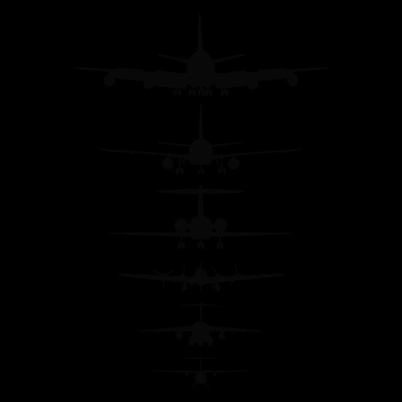 Airplanes Silhouette for Flight Instructor, Pilot