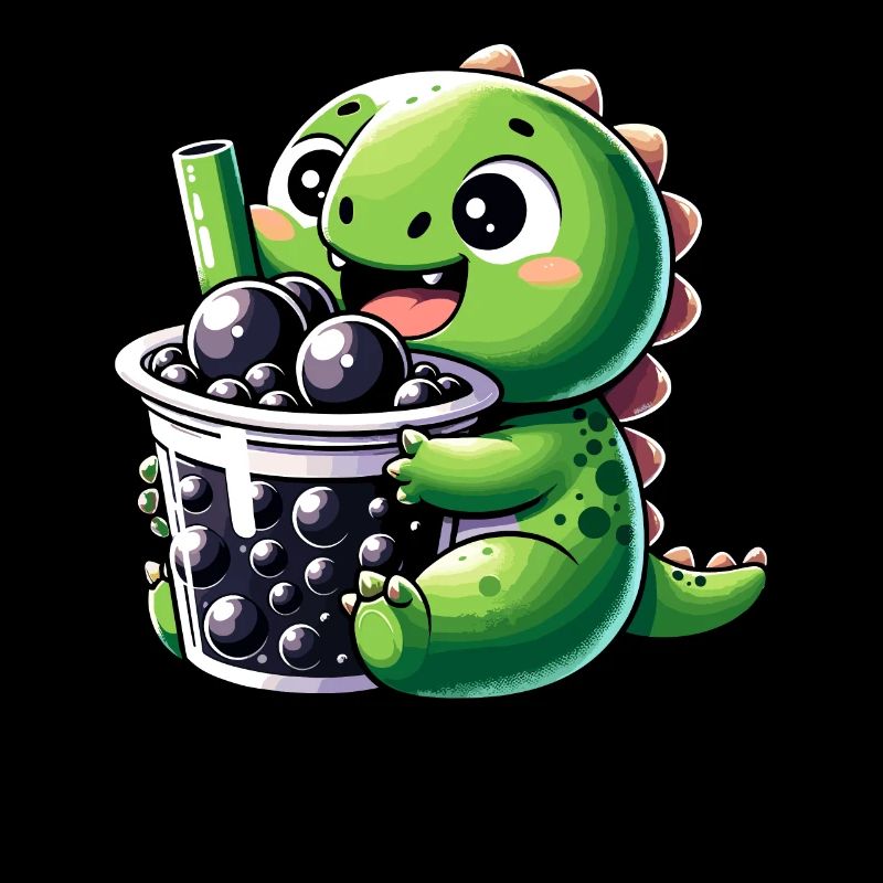 Boba Tea Dragon Kawaii