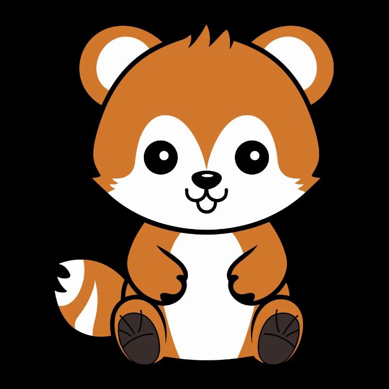 Fuchs liebt den kleinen roten Panda