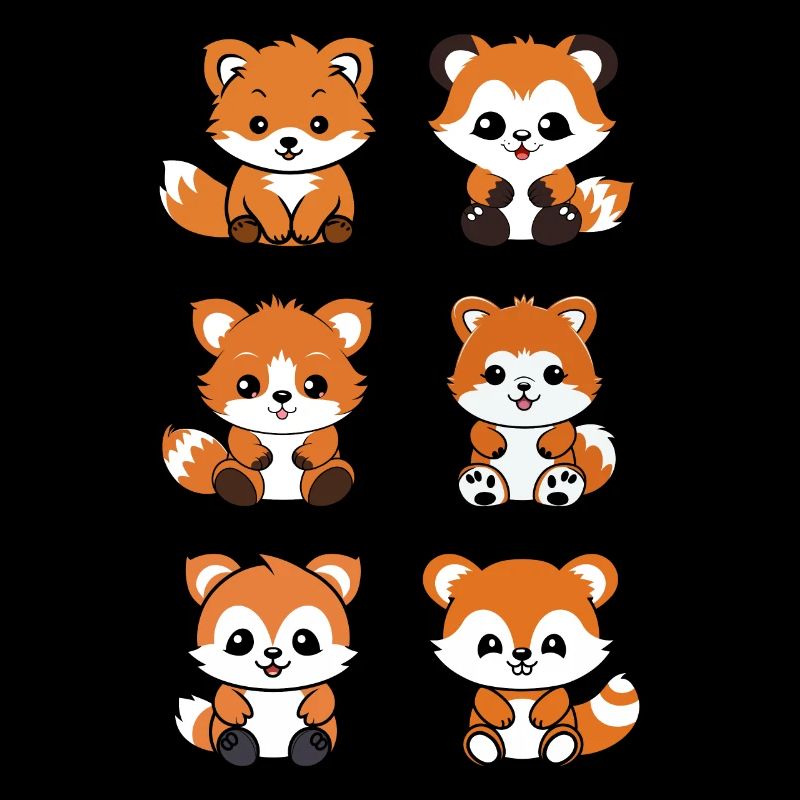 Fuchs liebt den kleinen roten Panda