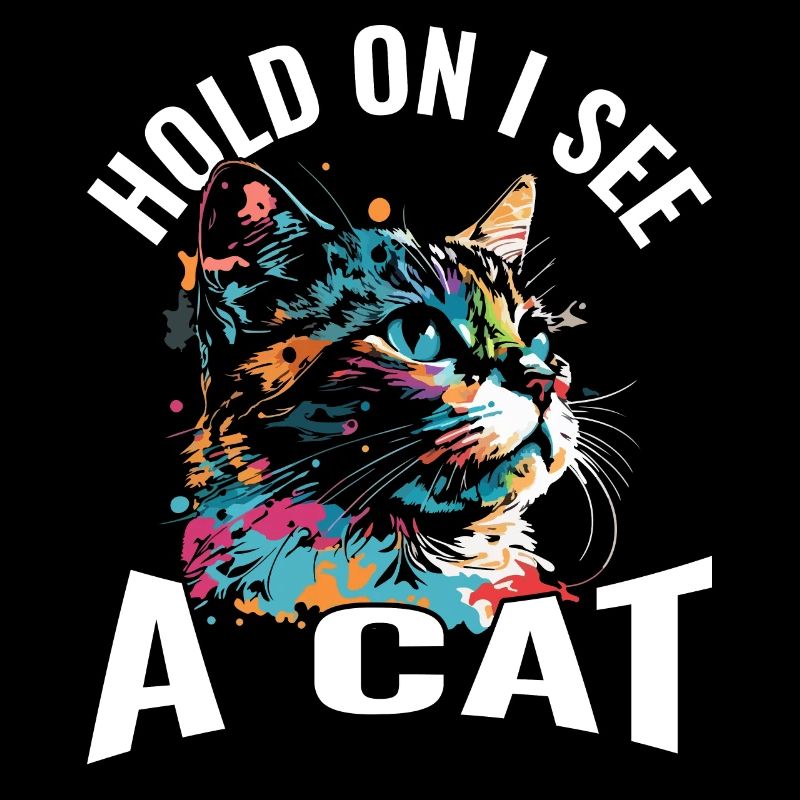 Halte fest, ich sehe eine Katze