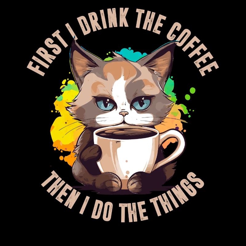 First I drink the coffee