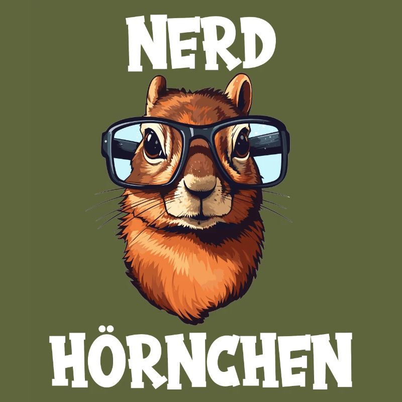 Nerdhörnchen Junge Jungen Erdhörnchen Nerdy Nerd