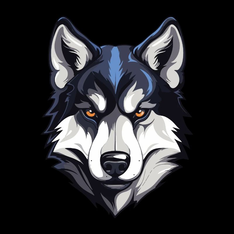 Husky Hund Kopf