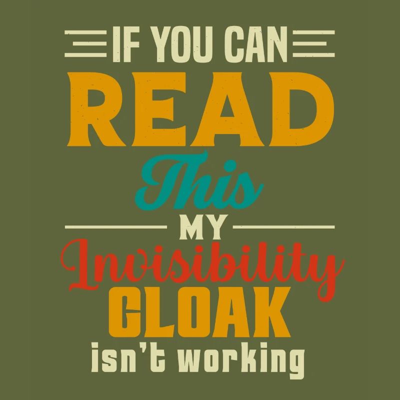 My invisible coat doesn't work