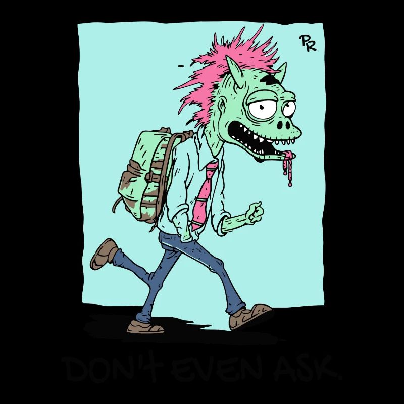 Zombie guy with a third leg, don't even ask