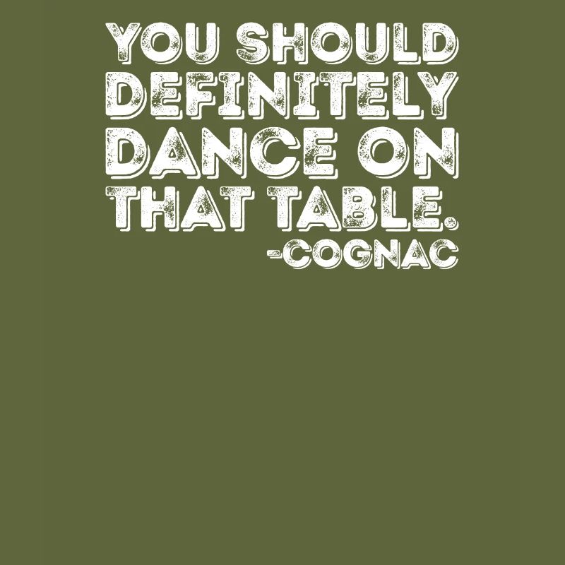 Vous devriez absolument danser sur cette table Cognac
