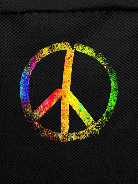 peace sign rainbow