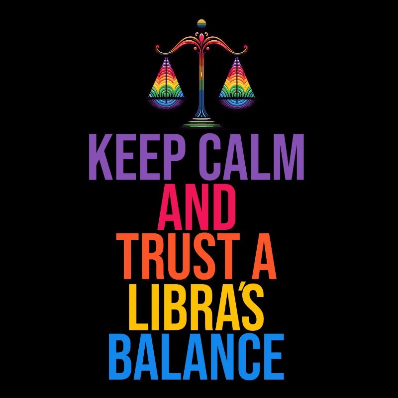 Libra Zodiac Sign Harmony Illustration