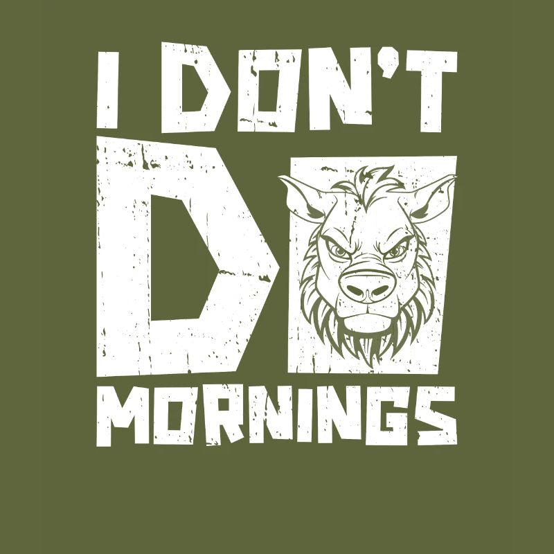 Zebra Witzig I Dont Do Mornings