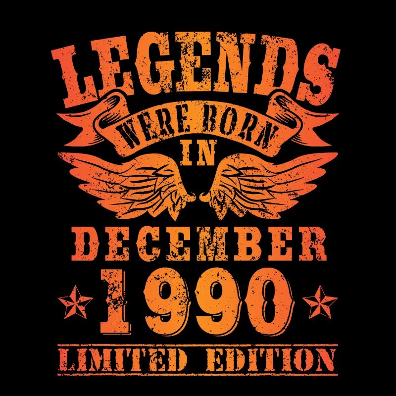 Les légendes sont nées en décembre 1990 Anniversaire