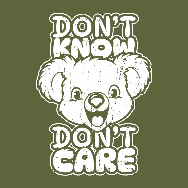 Koalabär Lustig Dont Know Dont Care