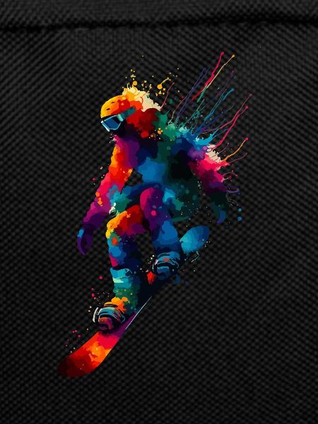 Bunte Splash Art Snowboarding Snowboard