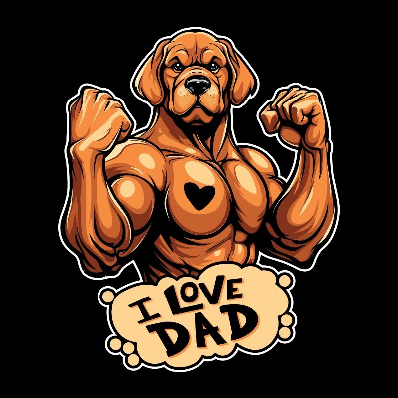 Labrador J’aime papa