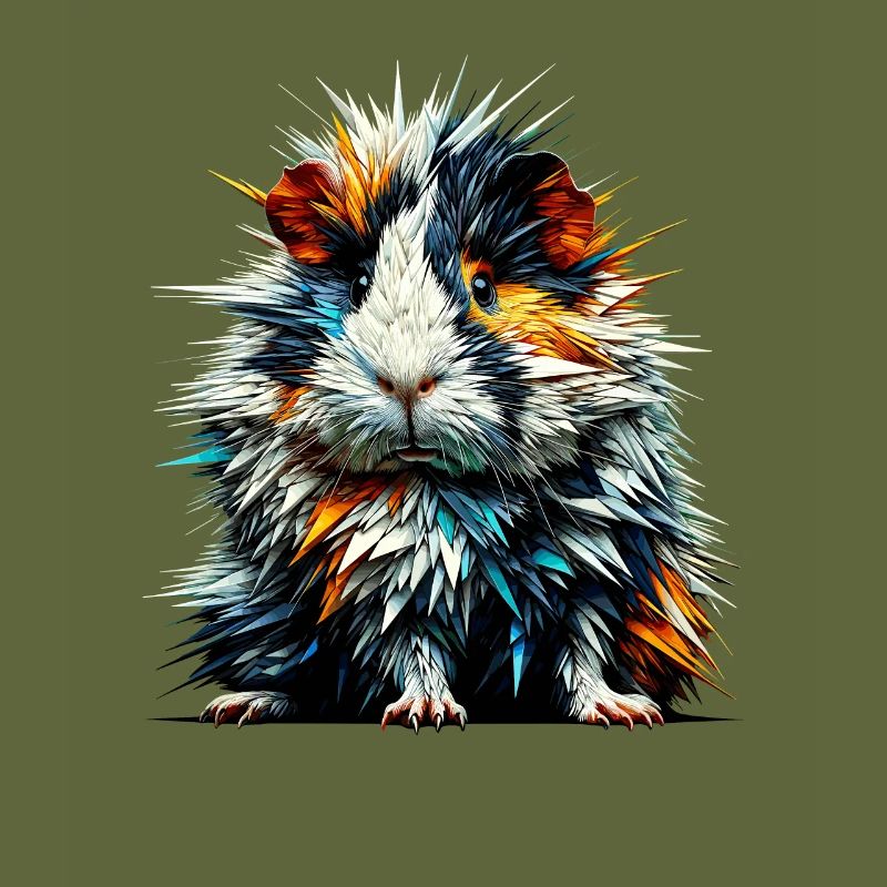 Polygone Art Cochon d’Inde amant Cochons d’Inde