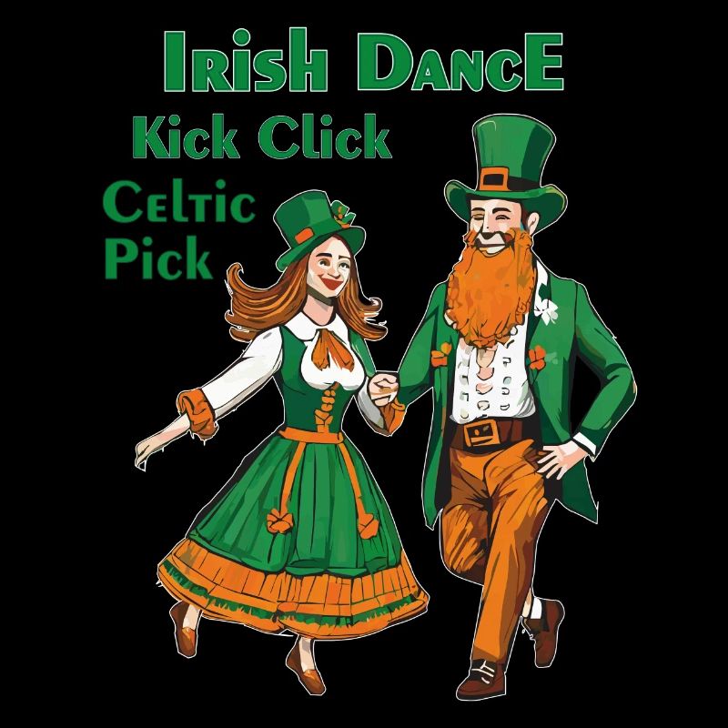 IRISH DANCE KICK CLICK CELTIC PICK