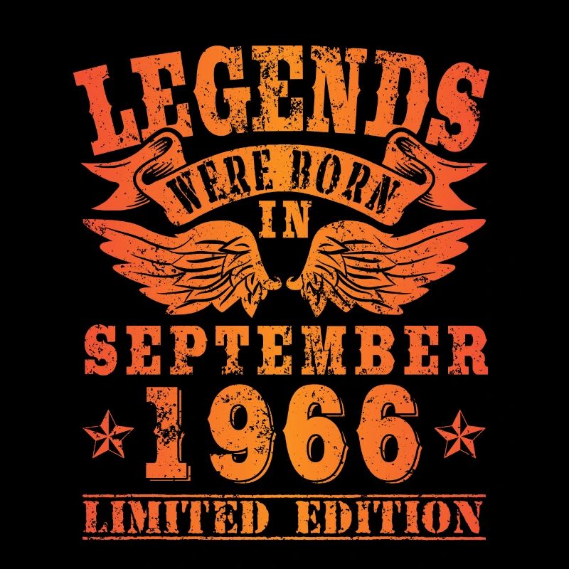 Legends were born in September 1966 Geburtstag