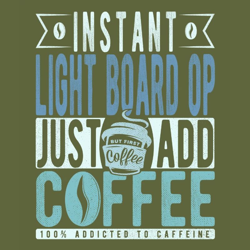Instant Light Board Op einfach Kaffee hinzufügen