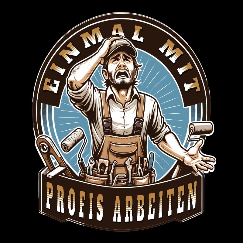 Working with professionals, funny master painter