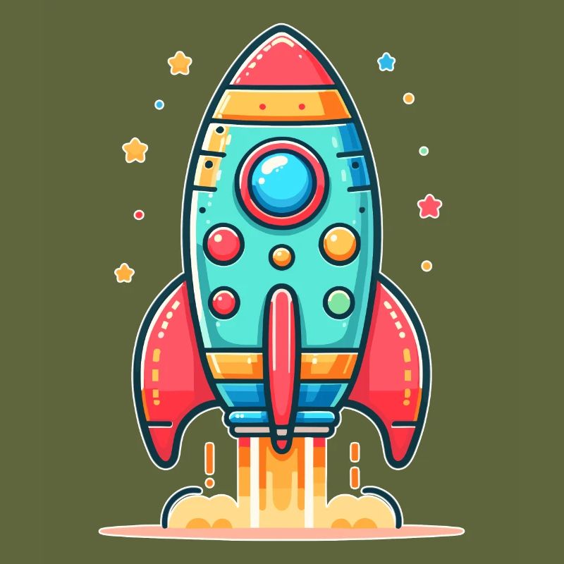 childishly designed rocket