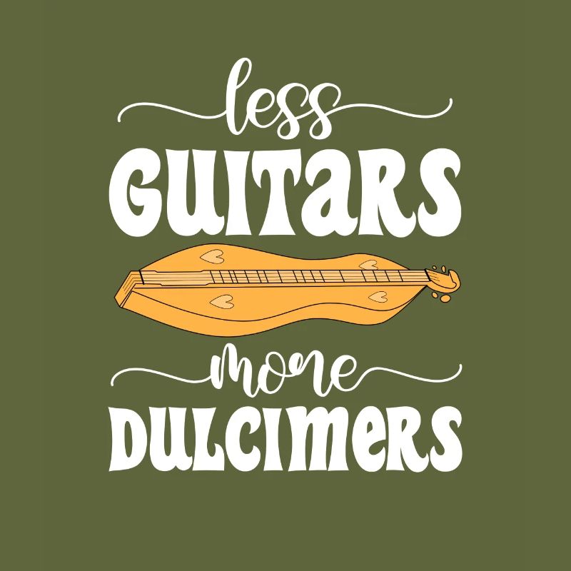 Moins de guitares Plus de Dulcimers Dulcimerist