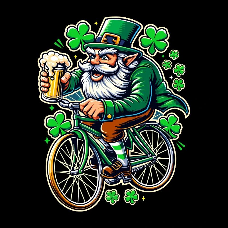 Kleeblatt Irisches St. Patricks Day Biertrinken