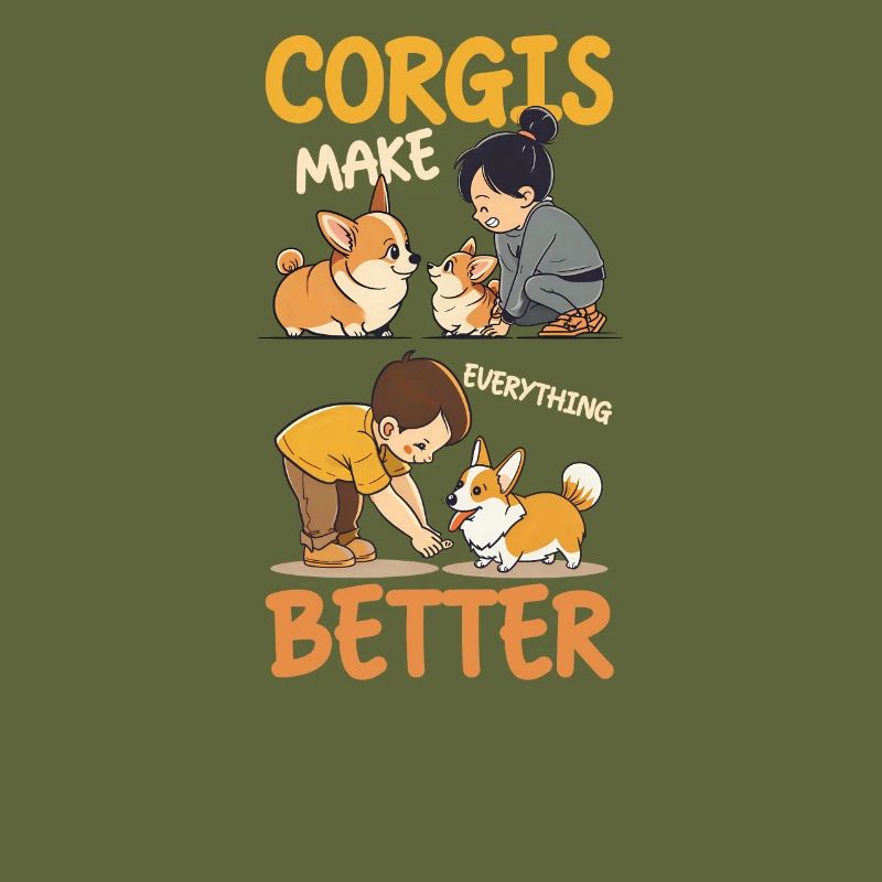 Corgi Mom Dad Corgis Make Everything Better
