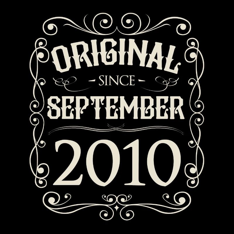 Vintage - Original since September 2010 Geburtstag