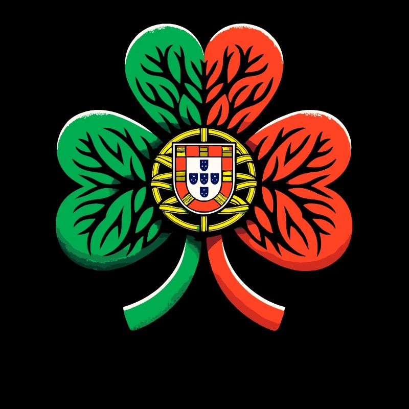 Shamrock Portugal drapeau Saint Patrick St Patricks