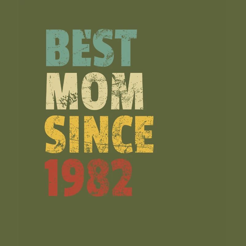 Beste Mutter seit 1982 Muttertagsslogan Zitat