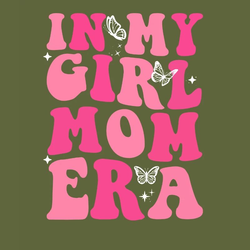 Dans mon ère maman Groovy fleur papillon motif maman