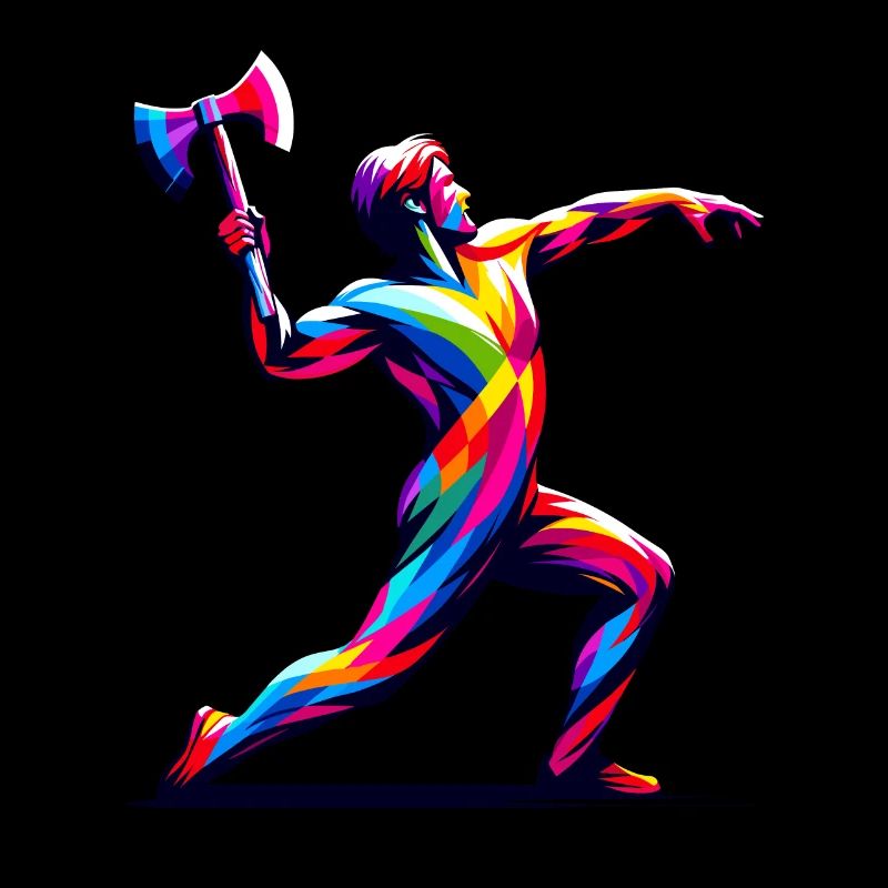 Pop Art Axt Werfen Beil Werfer Äxte