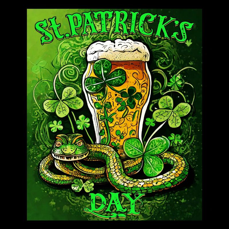 ST PATRICK´S DAY SCHLANGE BIER KLEEBLATT