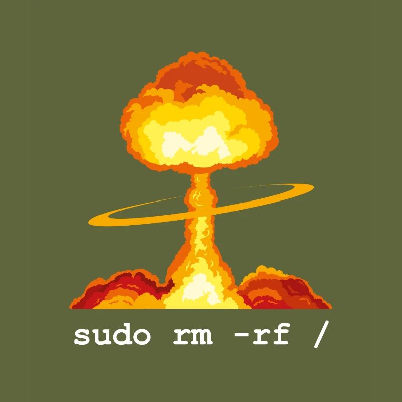 Linux Funny Linux Command Sudo RM RF für Männer
