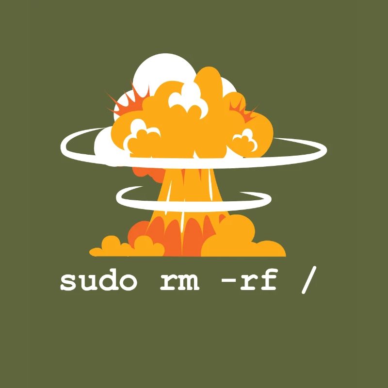 Linux Funny Linux Command Sudo RM RF for Men
