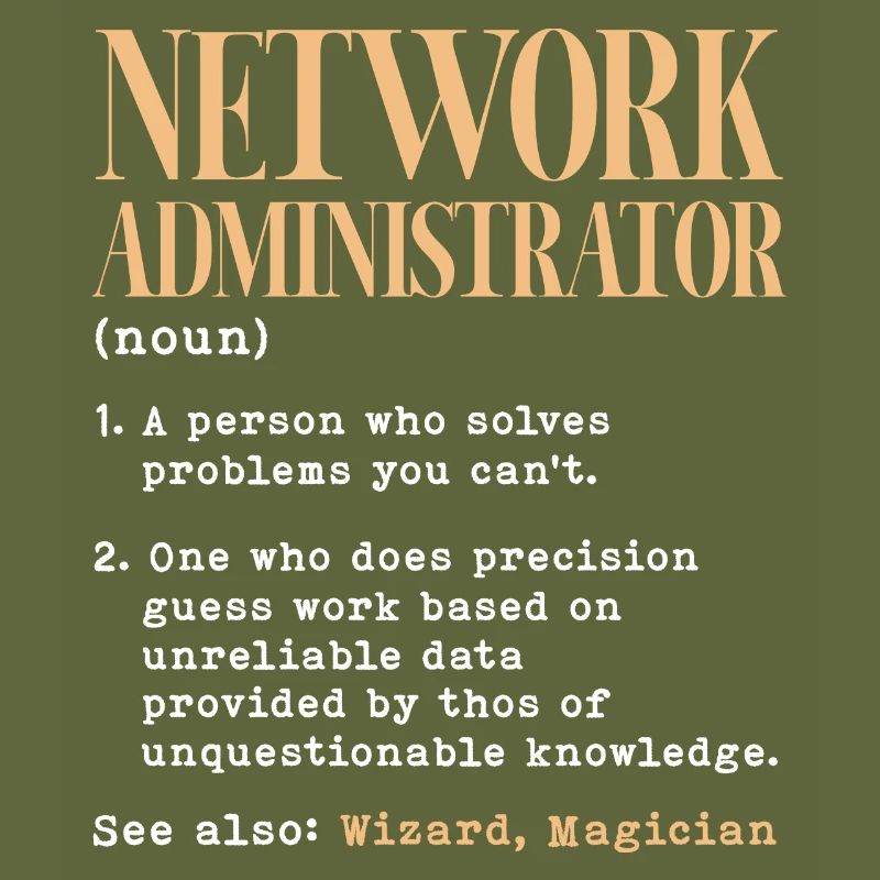 Network administrator Definition