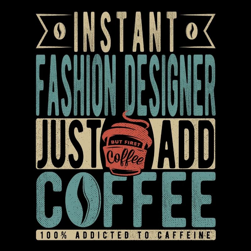 Instant-Modedesigner fügen einfach Kaffee hinzu