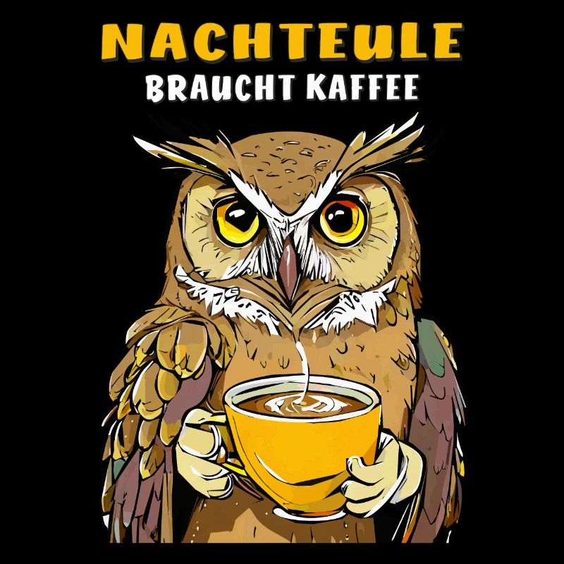 NACHTEULE BRAUCHT KAFFEE