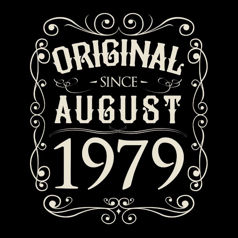 Vintage - Original since August 1979 Geburtstag