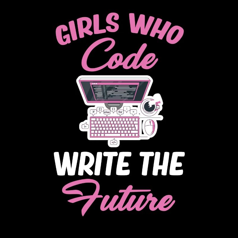 Fille regardant le programmeur du futur