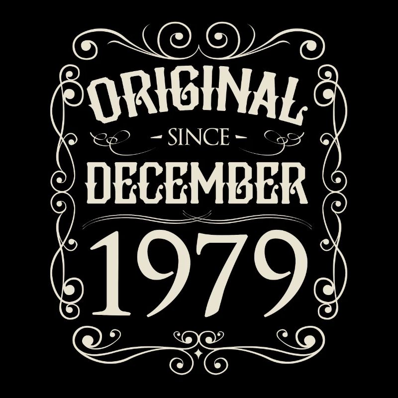 Vintage - Original since Dezember 1979 Geburtstag