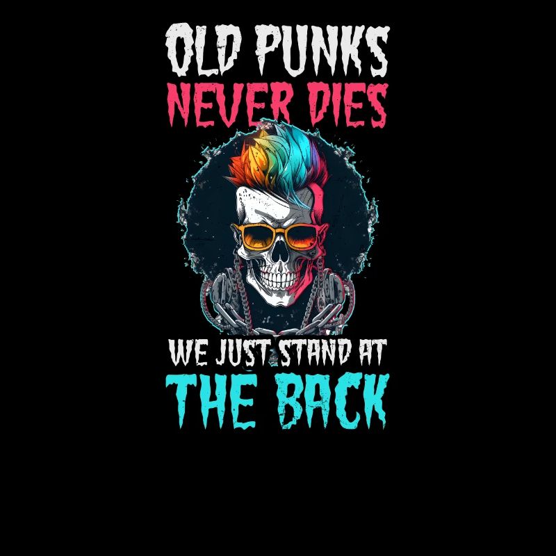 Rock Music Old Punks Stand At The Back