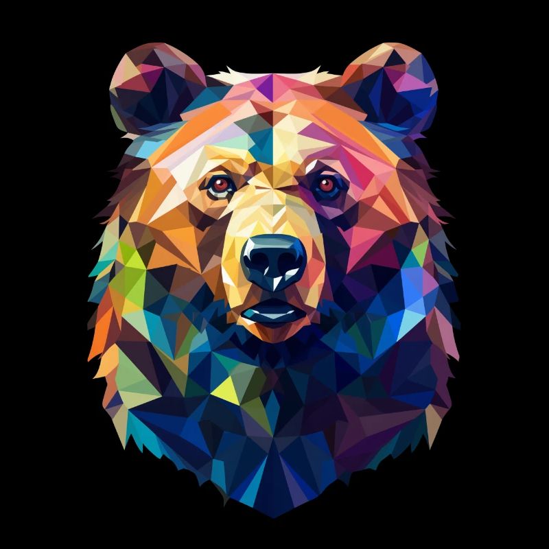 Bear Grizzly Bear Polygon