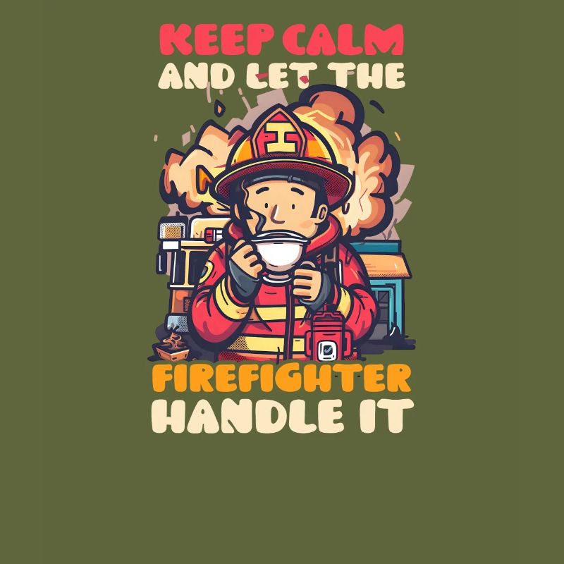 Firefighter Keep Calm Firefighter Handle It