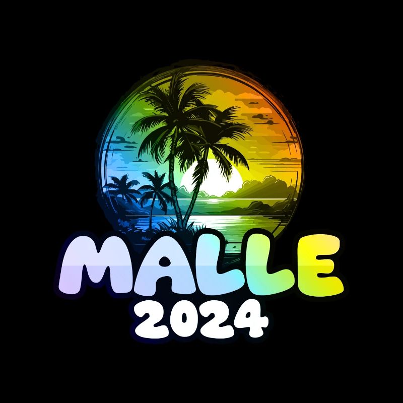 Malle 2024 Palm Trees Multicoloured