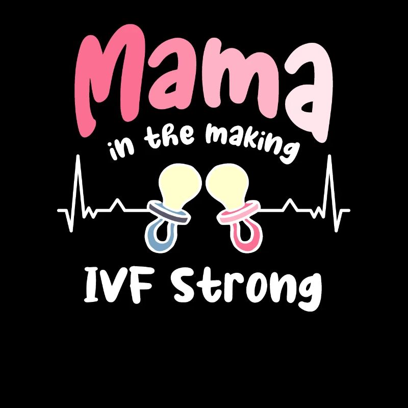 Mama im Werden Transfer Tag IVF Unfruchtbarkeit