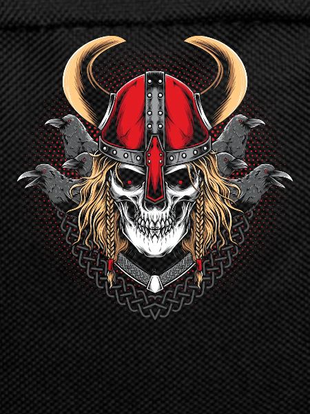 Viking warrior with raven