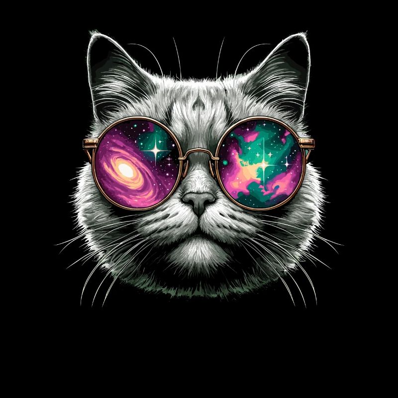 Katze Sonnenbrille Galaxy Cats