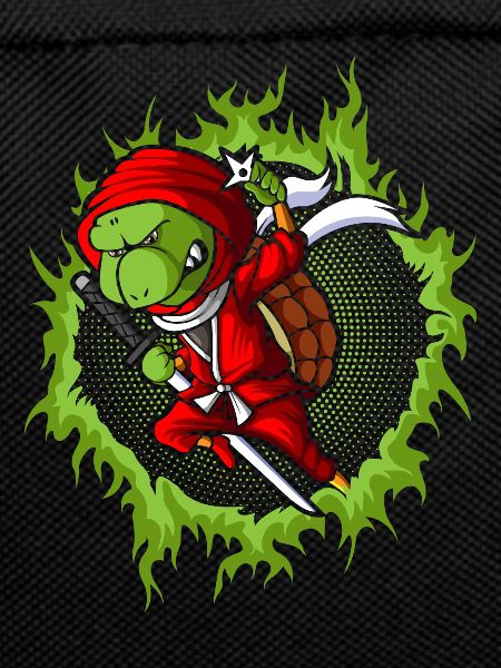 Der kämpfende Ninja-Schildkröte