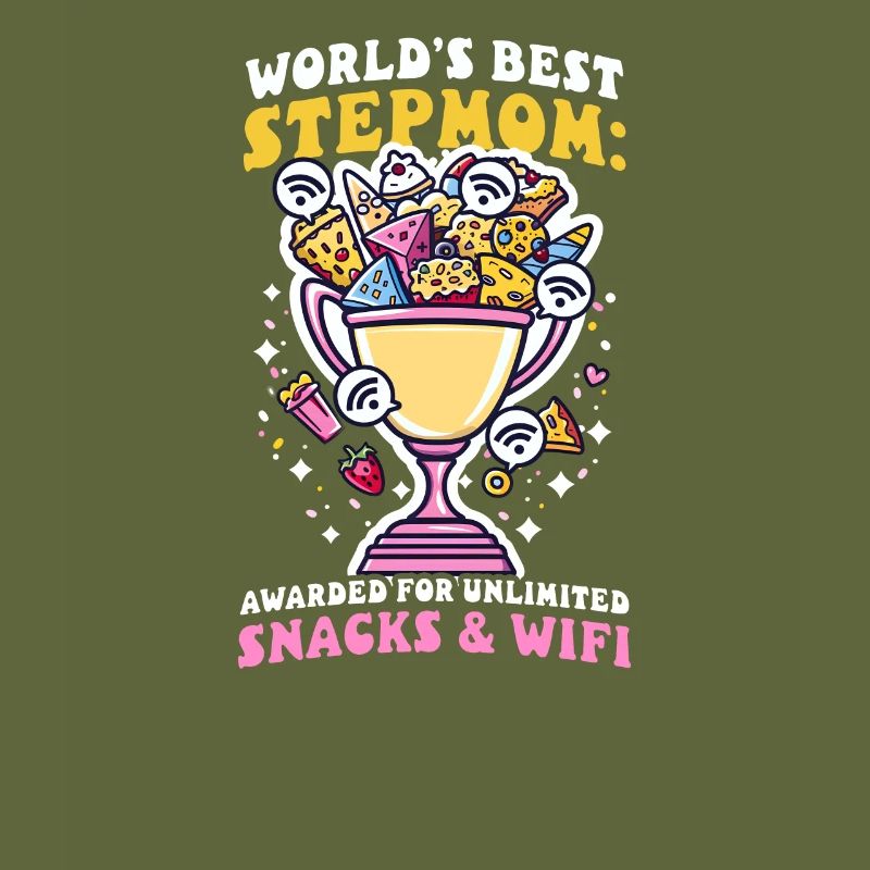 Muttertag Stiefmutter erhält unbegrenzte Snacks WLAN